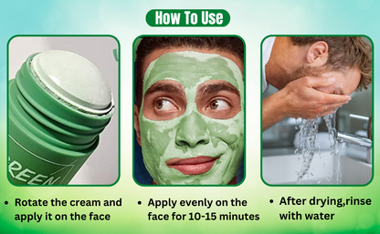 Green Tea Solid Facial Mask Stick