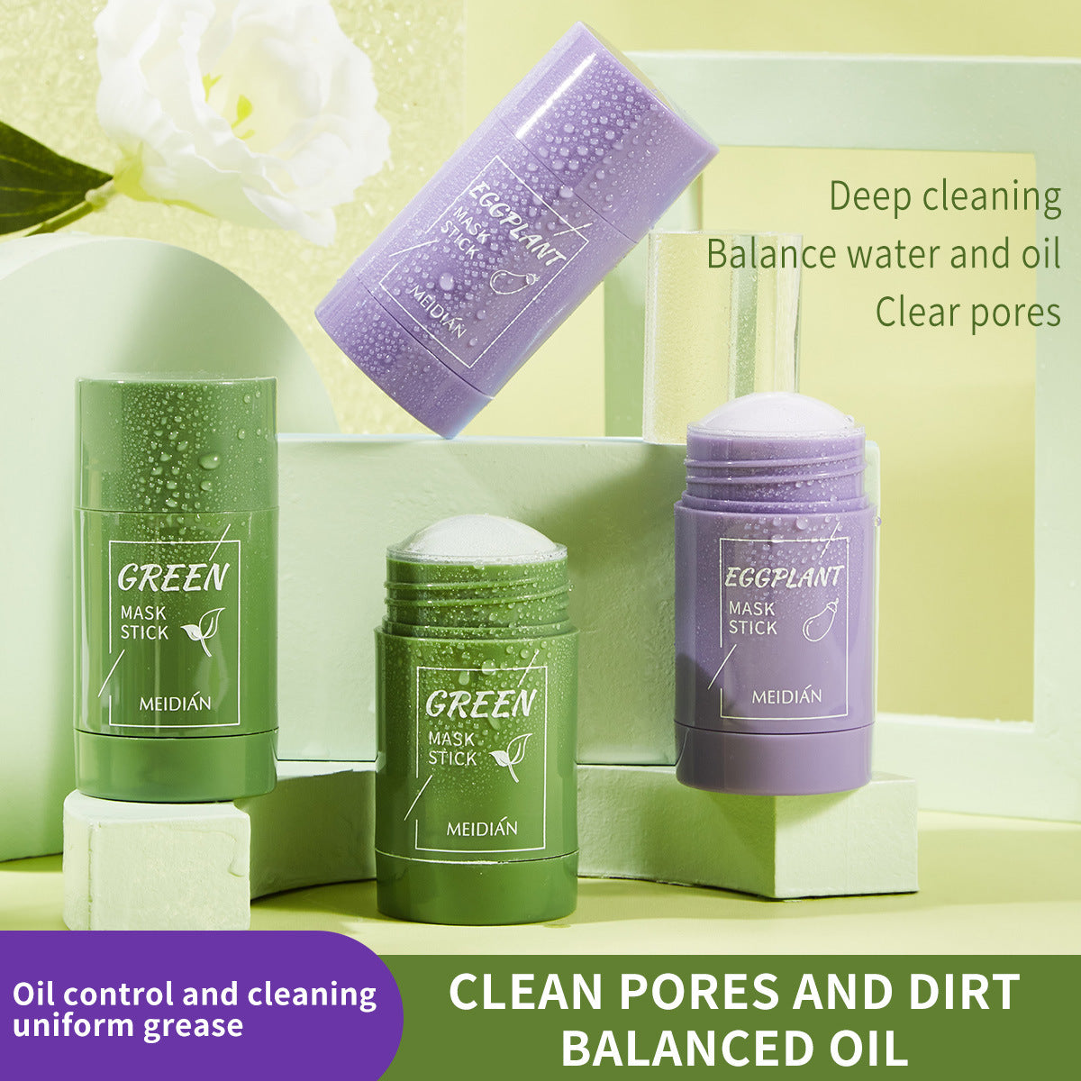 Green Tea Solid Facial Mask Stick