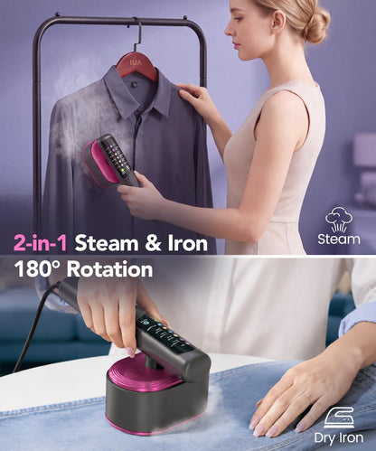 2-in-1 Handheld Garment Steamer & Iron