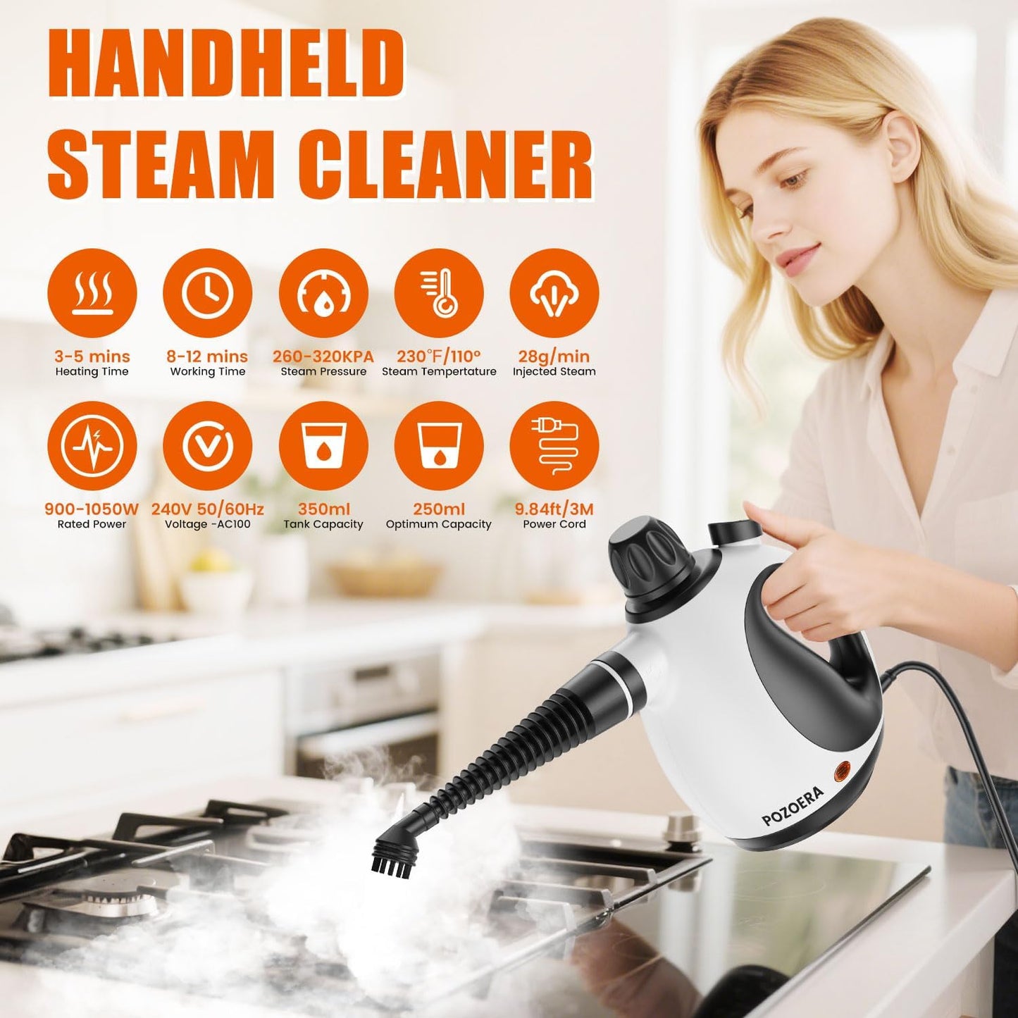Steam Cleaner High-Pressure Multi-Surface Steam Cleaner Pro