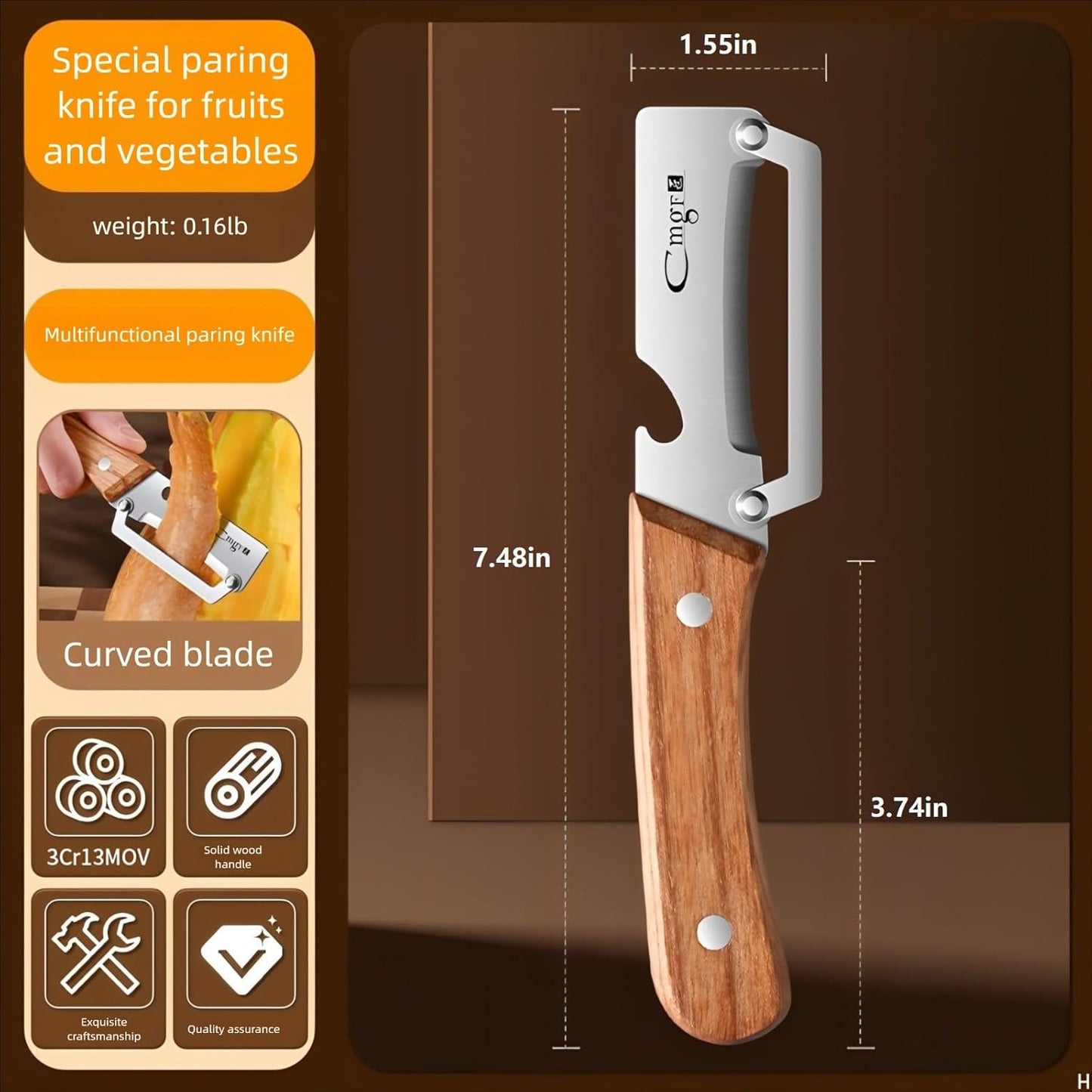 Chefora Premium Stainless Steel Vegetable Peeler Pro