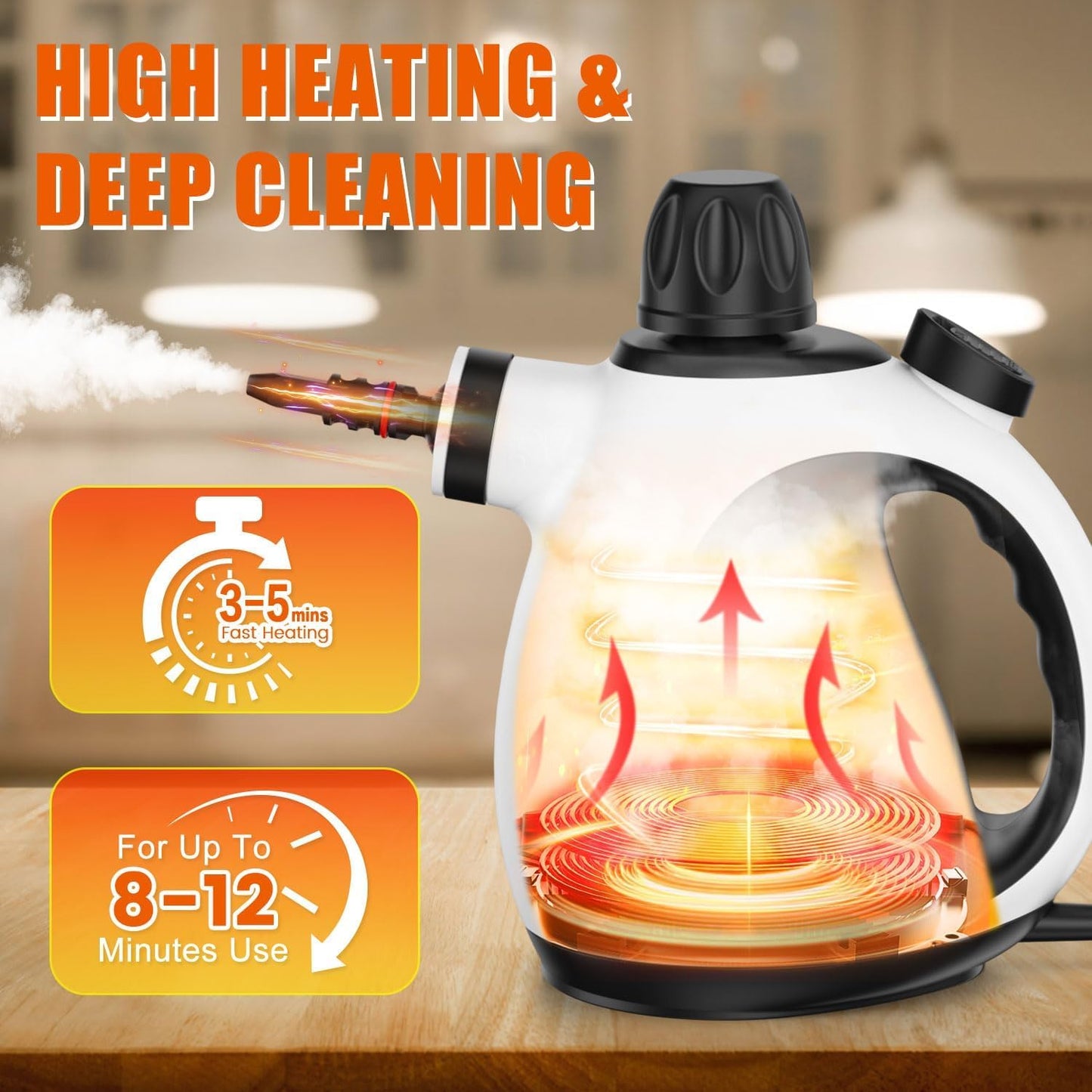 Steam Cleaner High-Pressure Multi-Surface Steam Cleaner Pro