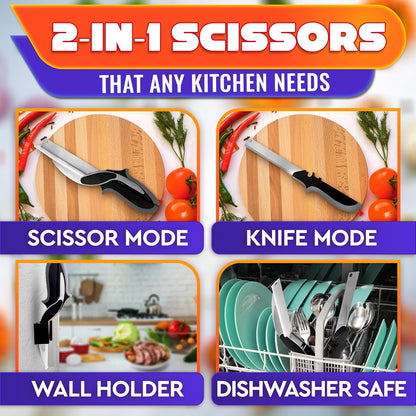 Multifunctional Vegetable Chopping Board Scissors